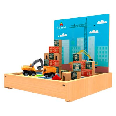 Brincando de Engenheiro Construtor com 53 Blocos Xalingo