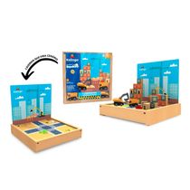 Brincando de Engenheiro Construtor com 53 Blocos Xalingo