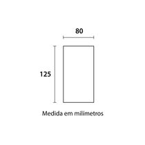 Spot De Sobrepor Recuado Blumenau Clean Para Lâmpada Mr16 Gu10 Quadrado Bivolt Branco