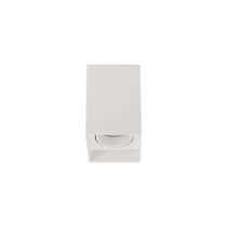 Spot De Sobrepor Recuado Blumenau Clean Para Lâmpada Mr16 Gu10 Quadrado Bivolt Branco