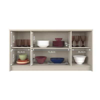 Buffet de Sala Jantar Lia 4 Portas Off White - Cimol