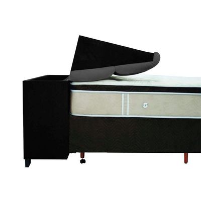 Cabeceira Cama Box Estofada King King Imperador Suede Marrom Taupe - Simbal