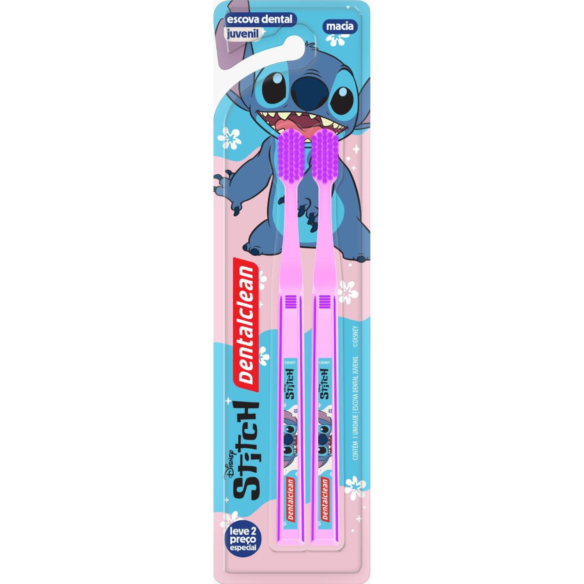 GEL DENTAL + ESCOVA DENTAL JUVENIL - STITCH - DENTALCLEAN