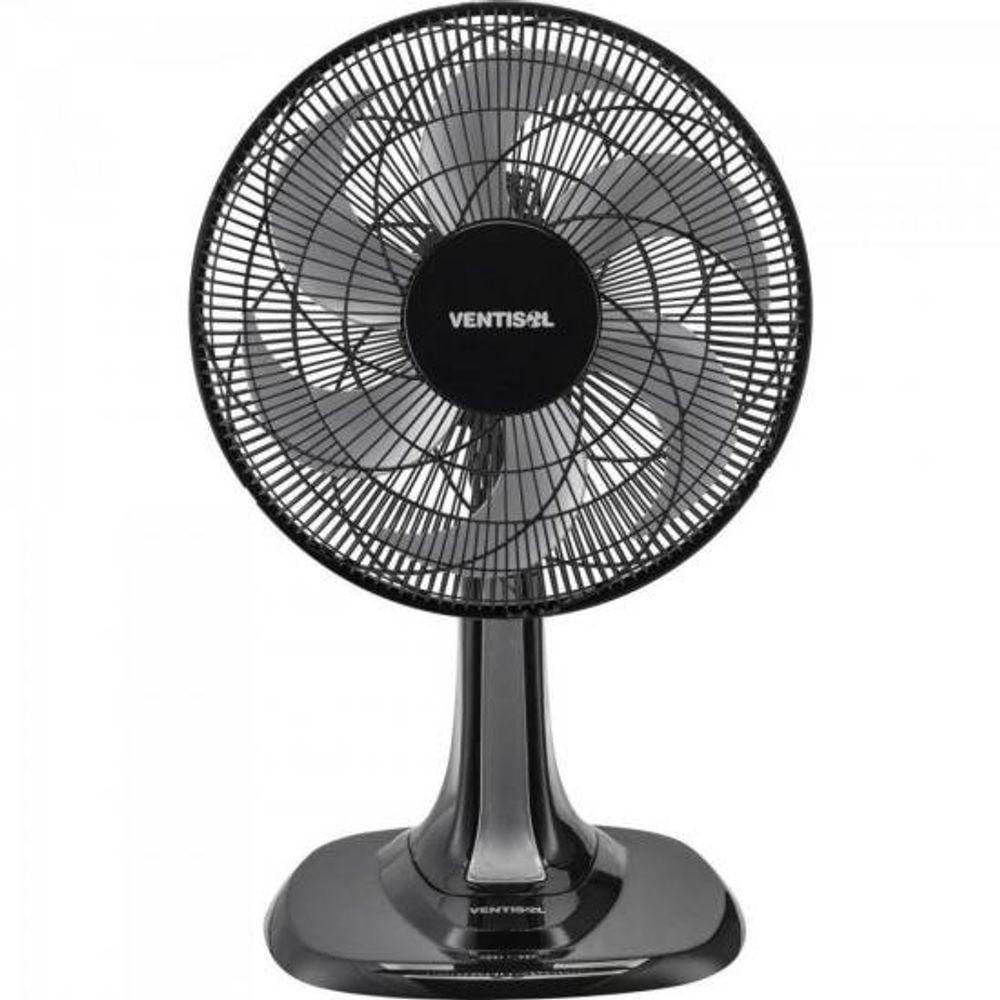 Ventilador De Mesa Ventisol Turbo 6 30cm Preto Cinza 127V