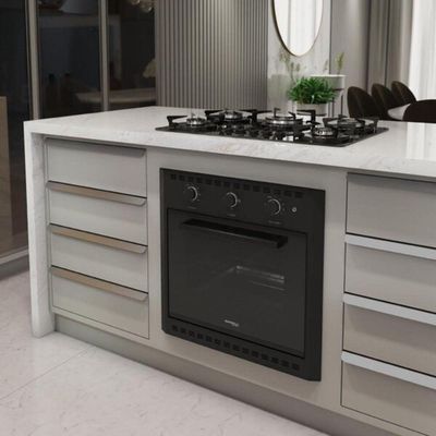 Forno Elétrico Nardelli Embutir 60L Black EB60 - Preto 220V