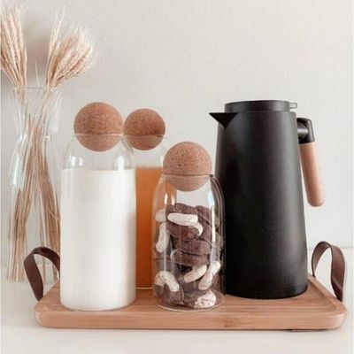 Garrafa Termica Cafeclick Com Cabo De Madeira 1 Litro - Mimo