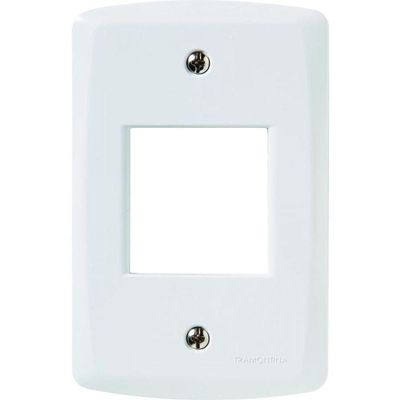 Placa Horizontal Lux² 2 Postos Juntos 4 X 2 Branca - Tramontina