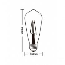 Lâmpada De Led Filamento Vintage St64 4w - Taschibra