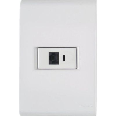Conjunto 4 X 2 Com 1 Tomada Rj45 Cat, 6 Liz Branco - Tramontina