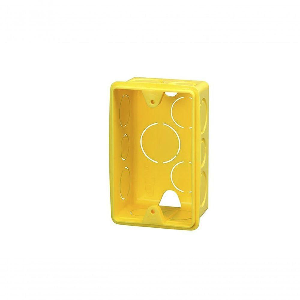 Caixa De Luz 4x2 Para Eletroduto Flexível Corrugado Amarelo - Krona