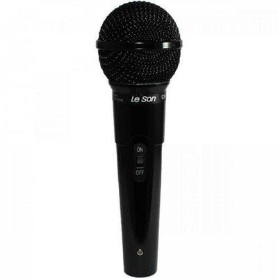 Microfone Dinamico Cardioide Mc200 Preto Leson