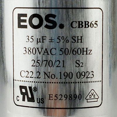 Capacitor 35 Uf 380v único