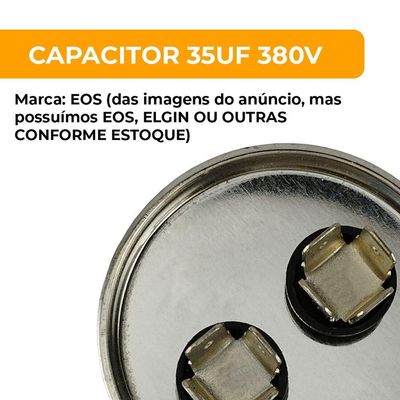 Capacitor 35 Uf 380v único