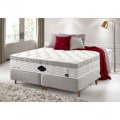 Colchão De Látex Médio Kit Spa Solteiro King 96x203cm