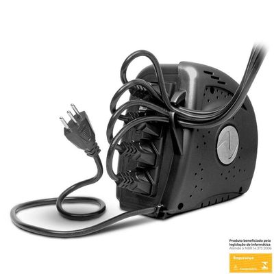Estabilizador Ragtech Sideway 300Va Bivolt/115 4 Tomadas - 2 Bivolt