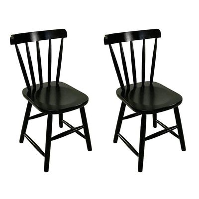 Conjunto com 2 Cadeiras Espanha II Preto