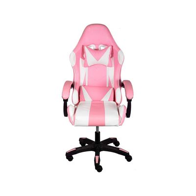 Cadeira Gamer Hawker Poliuretano Rosa