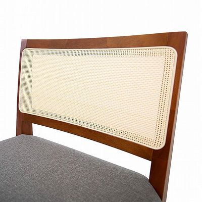 Banqueta Quito Cinza e Amêndoa