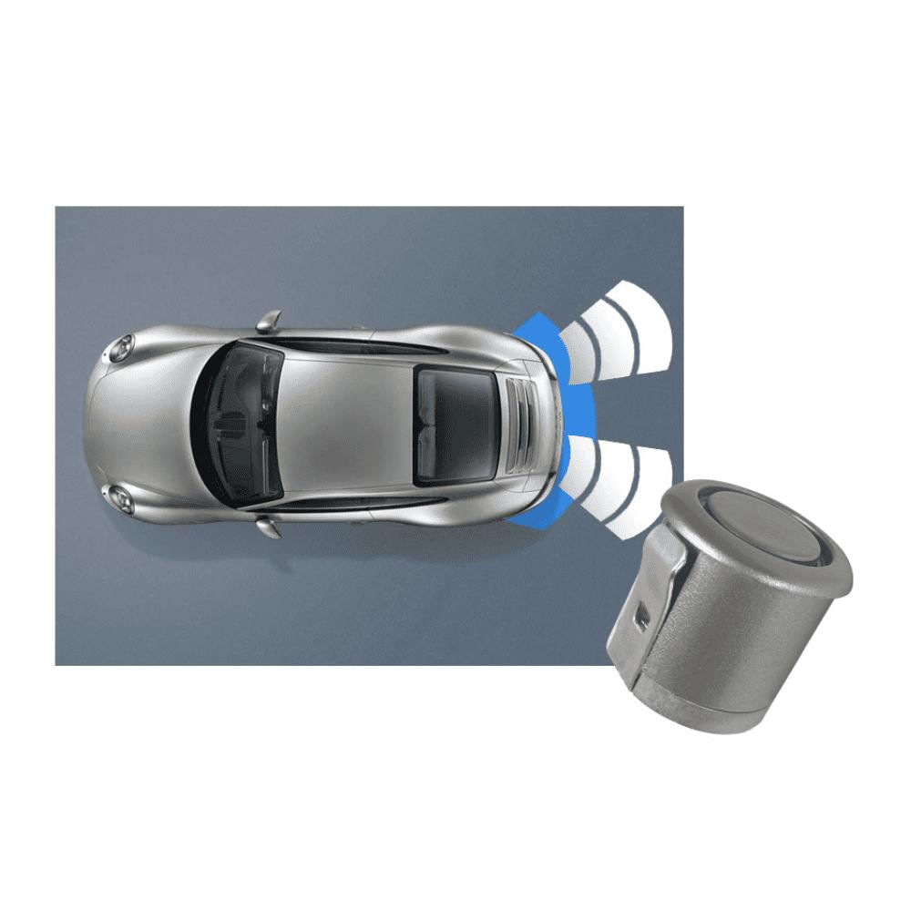 Sensor de Estacionamento Roadstar RS308BR com 4 Sensores e Display Indicador de Distancia Prata