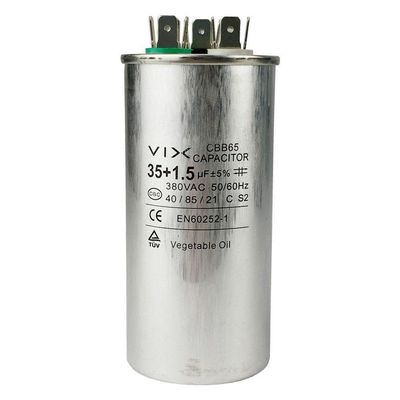 Capacitor 35 + 1.5 Uf 380v único