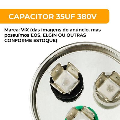 Capacitor 35 + 1.5 Uf 380v único