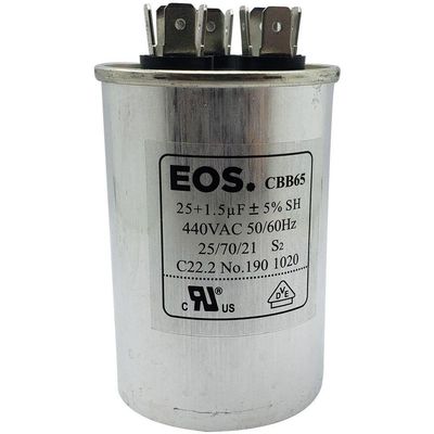Capacitor 25+1,5 Mfd 440v