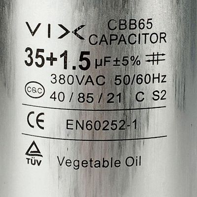 Capacitor 35 + 1.5 Uf 380v único