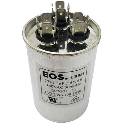 Capacitor 25+1,5 Mfd 440v