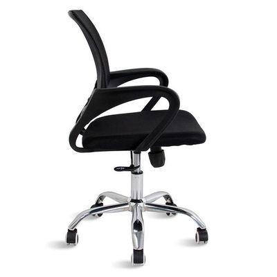 Cadeira De Escritório Mesh Diretor Com Sistema Relax Giratoria New Java - Preto