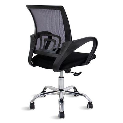 Cadeira De Escritório Mesh Diretor Com Sistema Relax Giratoria New Java - Preto