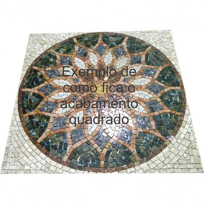 Travertino Moldura Acabamento Quadrado Tamanho 120cm