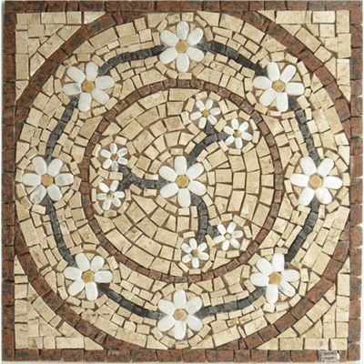 Mandala Mosaico Floral Rosone Venezia Quadrado Tamanho 60cm
