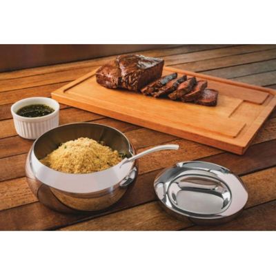 Kit Para Farinha Tramontina Service Em Aço Inox 14 Cm 2 Peças