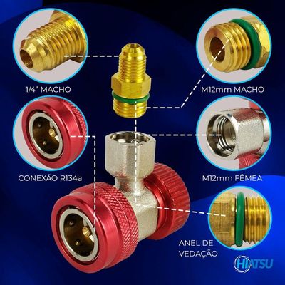 Conector Engate Rápido De Alta Pressão (high) Automotivo Hiatsu