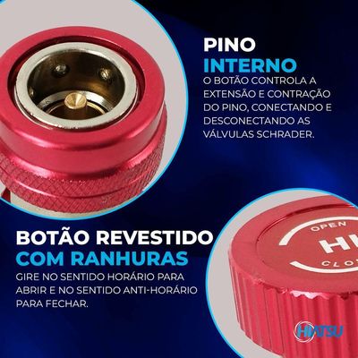 Conector Engate Rápido De Alta Pressão (high) Automotivo Hiatsu