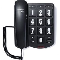 Telefone Intelbras Tok Facil Grafite Com Fio
