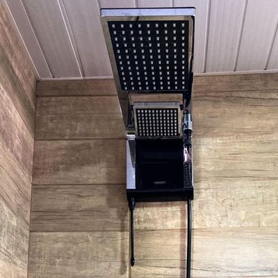 Chuveiro Lorenzetti Acqua Duo Flex 6800w Preto Com Cromado 220v