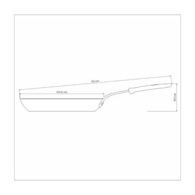 Frigideira Tramontina Profissional Em Ferro 30 Cm 2,5 L