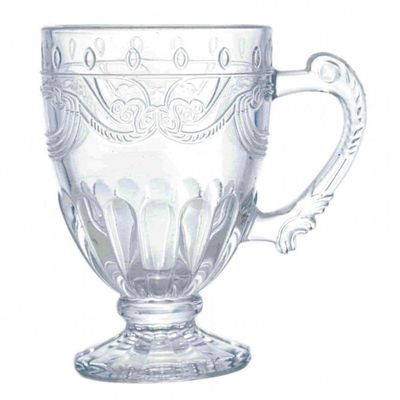 Jogo De 4 Caneca Xícara Cappuccino Cristal Imperial 190 Ml