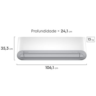 Ar-Condicionado Electrolux Inverter 18.000 BTUs Color Adapt Quente/Frio (JI18R/JE18R) 220V