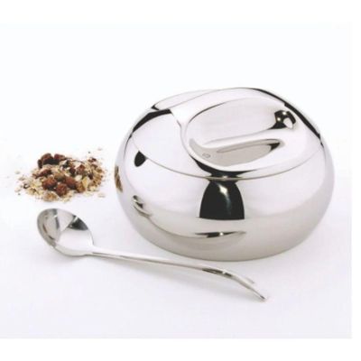 Kit Para Farinha E Açucar Tramontina Service Em Aço Inox 14 Cm 2 Peças
