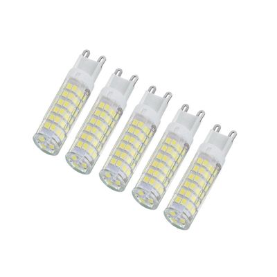 Kit 5 Lâmpadas Led Halopin G9 7W 110 Volts - Branco Frio