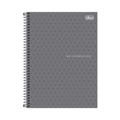 Caderno Espiral Capa Plástica 1 Matéria - 80 Folhas - Connect Neon Masculino - Tilibra