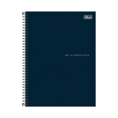 Caderno Espiral Capa Plástica 1 Matéria - 80 Folhas - Connect Neon Masculino - Tilibra