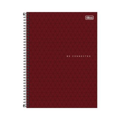 Caderno Espiral Capa Plástica 1 Matéria - 80 Folhas - Connect Neon Masculino - Tilibra