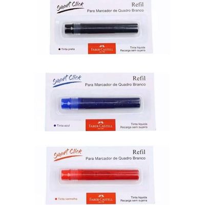 Refil Pincel Marcador Quadro Branco Faber-castell Vermelho