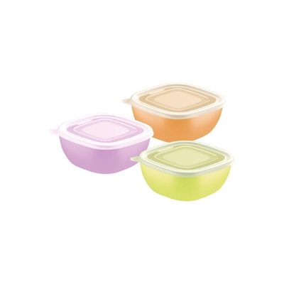 Pote Tramontina Mixcolor Em Polipropileno Com Tampa Transparente 600 Ml