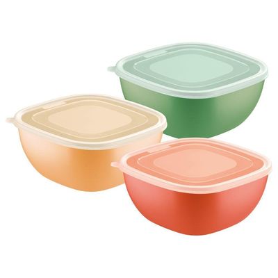 Pote Tramontina Mixcolor Em Polipropileno Com Tampa Transparente 4 L