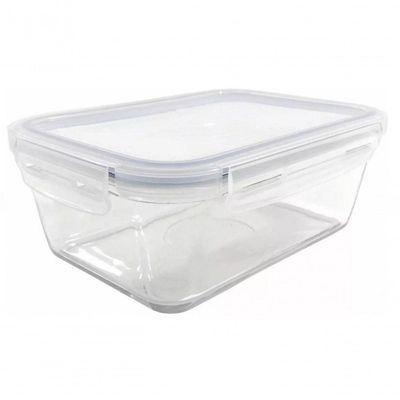 Pote De Vidro Retangular Hermetico Marmita 1500 Ml - Mimo