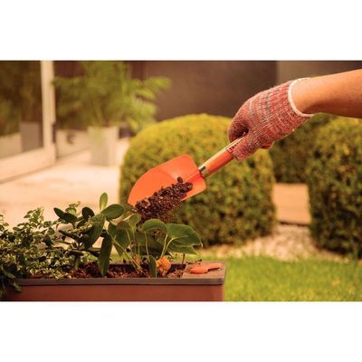 Pazinha Larga Metalica Para Jardinagem Tramontina Com Cabo De Madeira